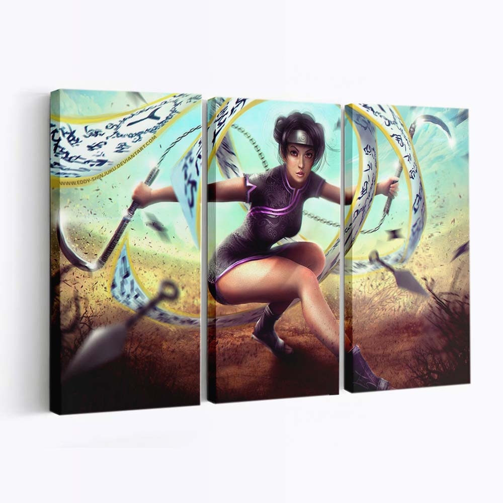 Anime Girls Naruto Shippuuden Mythology Realistic - Anime Wandbild - Leinwandbild animeanime girlsphotographynaruto shippuudenmythologyrealistic