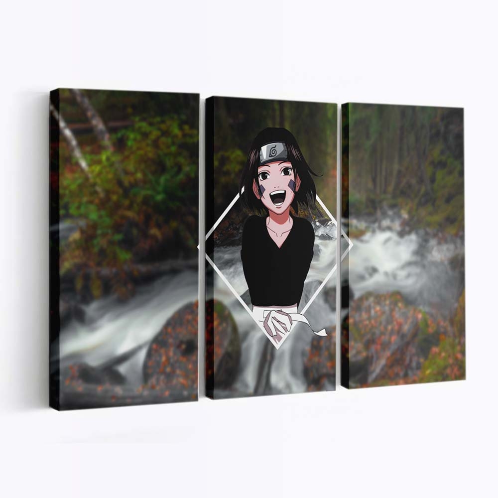 Anime Girls Picture In Picture Nohara Rin Naruto Shippuuden Raidy - Anime Wandbild - Leinwandbild animeanime girlspicture in picturenohara rinnaruto shippuudenraidy hd