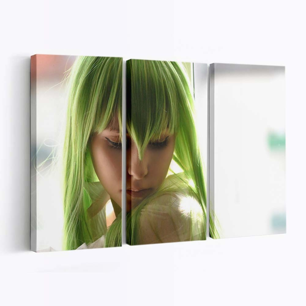 Anime Girls Tattoo Women11 Artist Model - Anime Wandbild - Leinwandbild animeanime girlstattoowomen00111 artistmodel