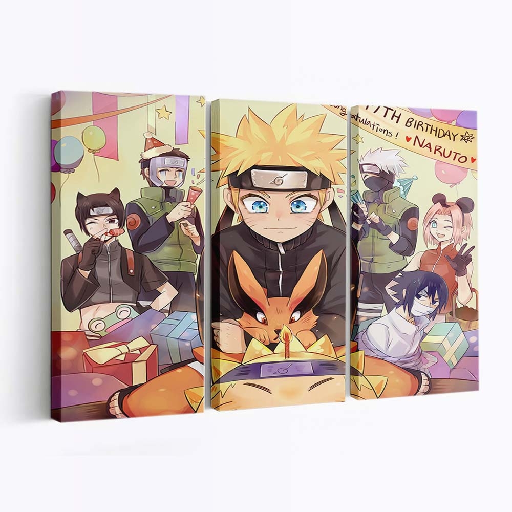 Naruto Ninja Sturm – Kraft Der Elemente - Anime Wandbild - Leinwandbild animeartworkgamemanganaruto2000x1900