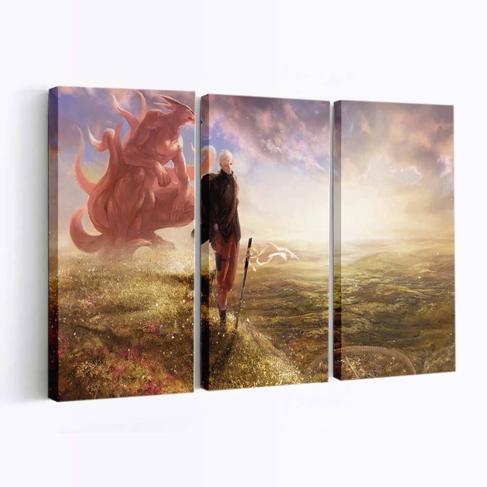 Naruto Bewegte Kunst – Dynamik In Jedem Detail - Anime Wandbild - Leinwandbild animeartworkgamemanganaruto2835x1701