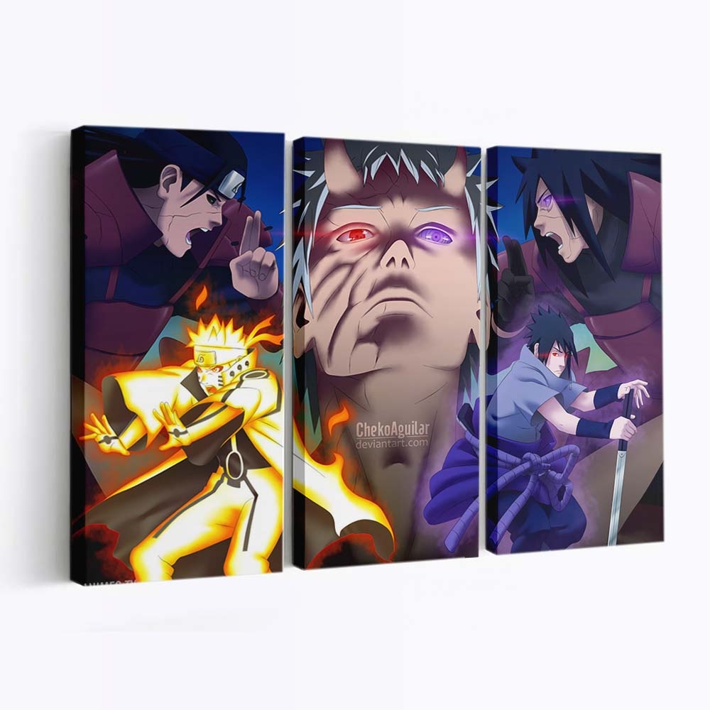 Naruto Feuerschlacht – Wenn Helden Brennen - Anime Wandbild - Leinwandbild animeartworkgamemanganaruto4000x2878