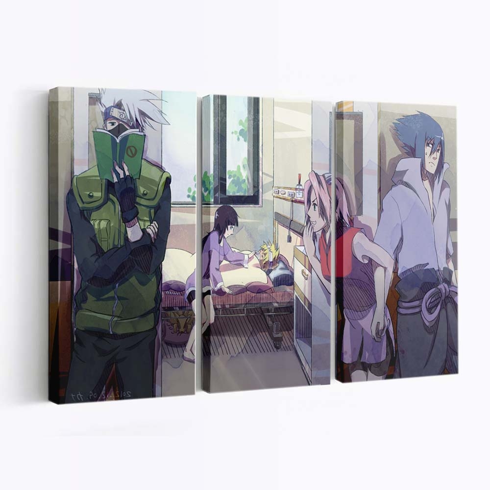 Anime Artwork Hatake Kakashi Naruto Shippuuden Anime Girls Purple - Anime Wandbild - Leinwandbild animeartworkhatake kakashinaruto shippuudenanime girlspurple