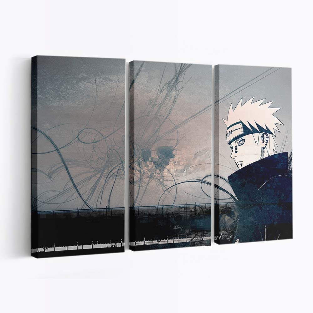 Anime Blue Naruto Shippuuden Reflection Snow Morning - Anime Wandbild - Leinwandbild animebluenaruto shippuudenreflectionsnowmorning