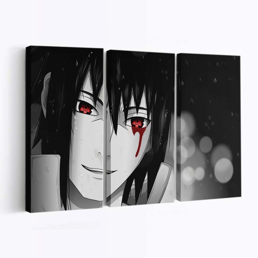 Anime Bokeh Naruto Shippuuden Selective Coloring Blood - Anime Wandbild - Leinwandbild animebokehnaruto shippuudenselective coloring2560x1562