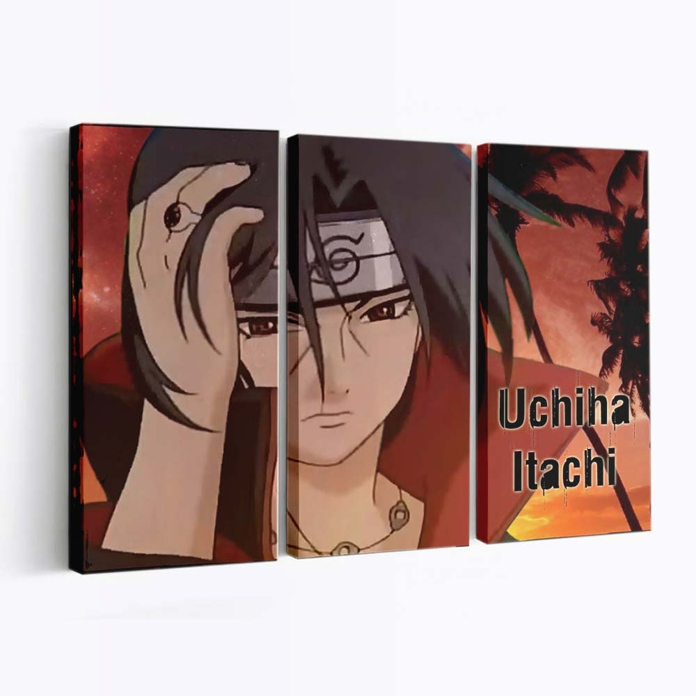 Anime Cartoon Naruto Shippuuden Comics Akatsuki Uchiha Itachi - Anime Wandbild - Leinwandbild animecartoonnaruto shippuudencomicsakatsukiuchiha itachi