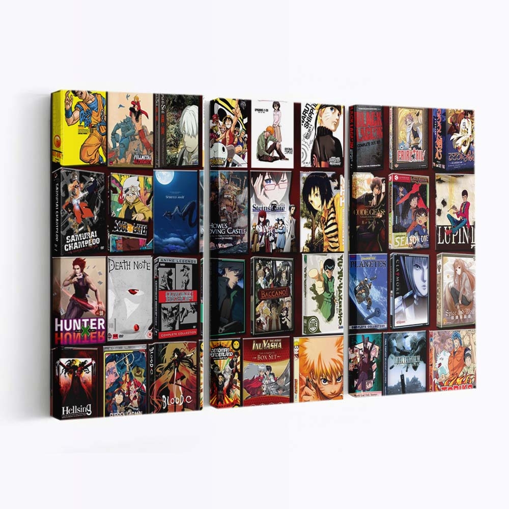 Anime Code Geass Naruto Shippuuden Hellsing Spirited Away Soul Eater - Anime Wandbild - Leinwandbild animecode geassnaruto shippuudenhellsingspirited awaysoul eater