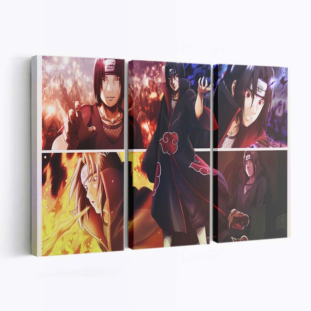 Anime Collage Dinocozero Anime Boys Naruto Anime Uchiha Itachi - Anime Wandbild - Leinwandbild animecollagedinocozeroanime boysnaruto animeuchiha itachi