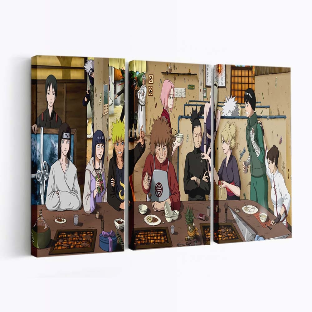 Anime Hatake Kakashi Naruto Shippuuden Uzumaki Naruto Manga Haruno Sakura - Anime Wandbild - Leinwandbild animehatake kakashinaruto shippuudenuzumaki narutomangaharuno sakura