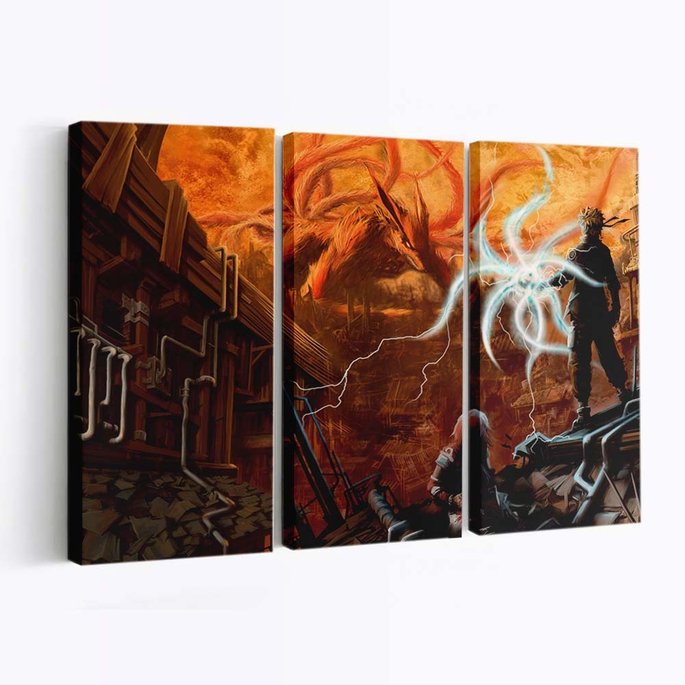 Anime Manga Naruto Shippuuden Uzumaki Naruto Haruno Sakura Uchiha Sasuke - Anime Wandbild - Leinwandbild animemanganaruto shippuudenuzumaki narutoharuno sakurauchiha sasuke