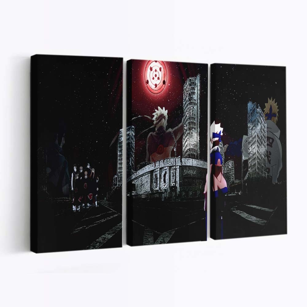 Anime Naruto Akatsuki Naruto Shippuuden Boruto Kawaki Apocalyptic - Anime Wandbild - Leinwandbild animenaruto akatsukinaruto shippuudenborutokawakiapocalyptic