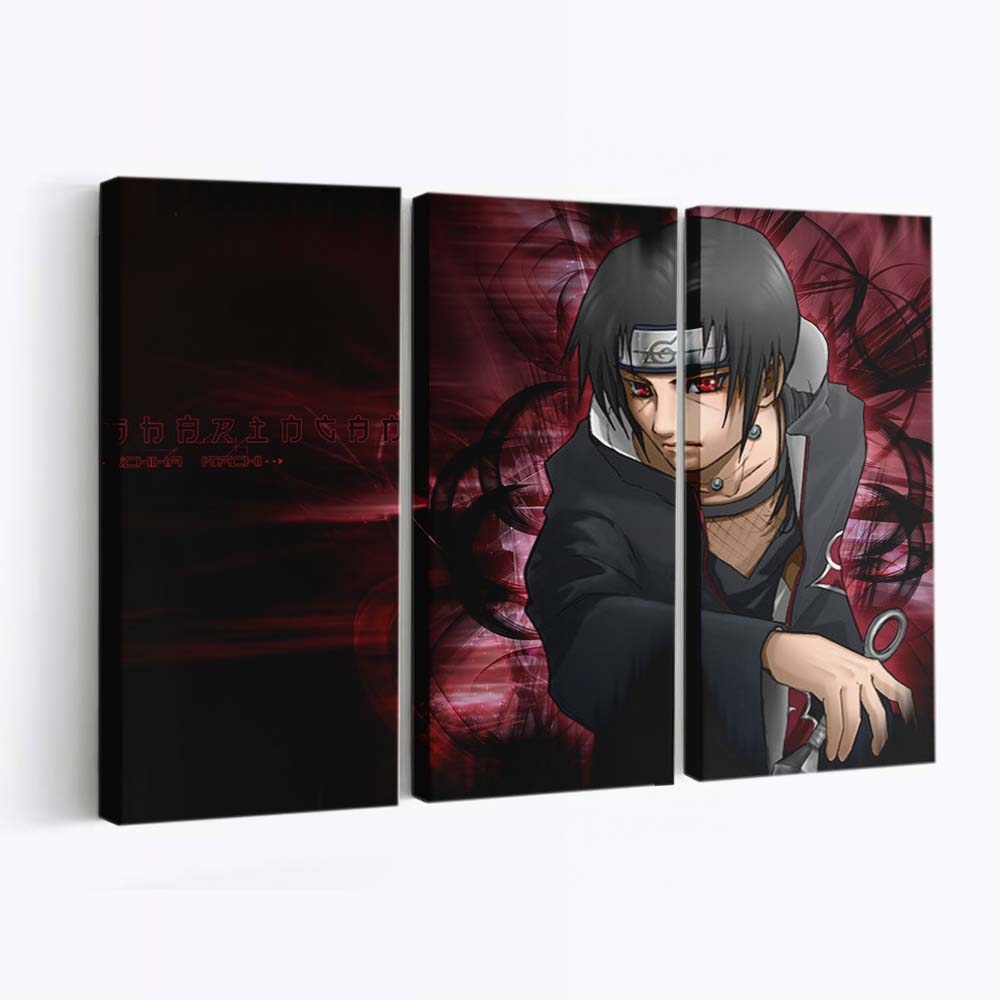 Anime Naruto Shippuuden Akatsuki Uchiha Itachi Darkness - Anime Wandbild - Leinwandbild animenaruto shippuudenakatsukiuchiha itachidarknessscreenshot 0001