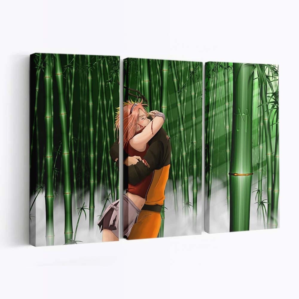 Anime Naruto Shippuuden Grass Manga Green Haruno Sakura - Anime Wandbild - Leinwandbild animenaruto shippuudengrassmangagreenharuno sakura