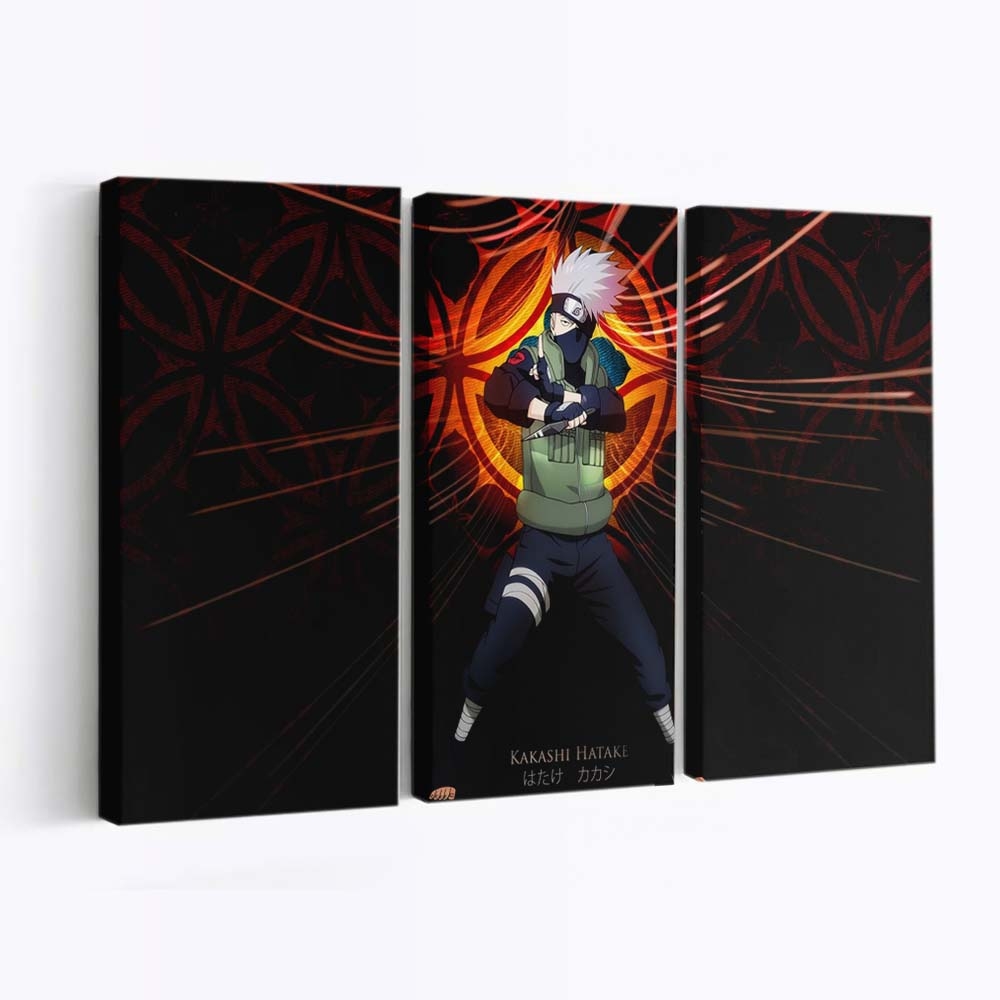 Anime Naruto Shippuuden Hatake Kakashi Darkness - Anime Wandbild - Leinwandbild animenaruto shippuudenhatake kakashidarknessscreenshotcomputer wallpaper
