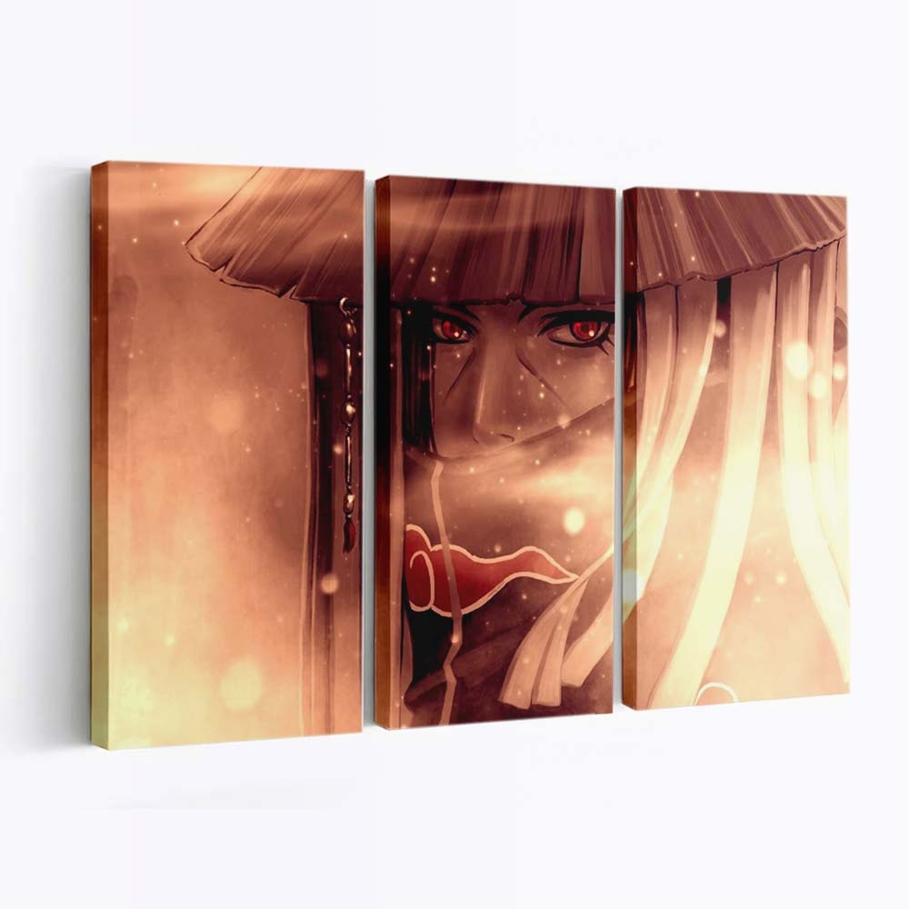 Anime Naruto Shippuuden Red Hat Manga Emotion - Anime Wandbild - Leinwandbild animenaruto shippuudenredhatmangaemotion