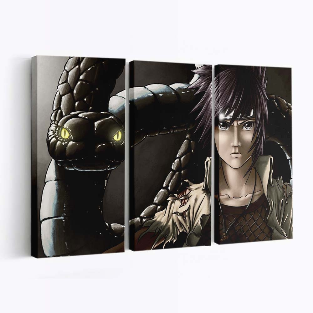 Anime Naruto Shippuuden Snake Comics Kunoichi - Anime Wandbild - Leinwandbild animenaruto shippuudenscreenshotsnakecomicskunoichi