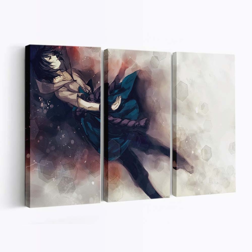 Anime Naruto Shippuuden Uchiha Sasuke Anime Girls Hexagon - Anime Wandbild - Leinwandbild animenaruto shippuudenuchiha sasukeanime girlshexagoncomputer wallpaper