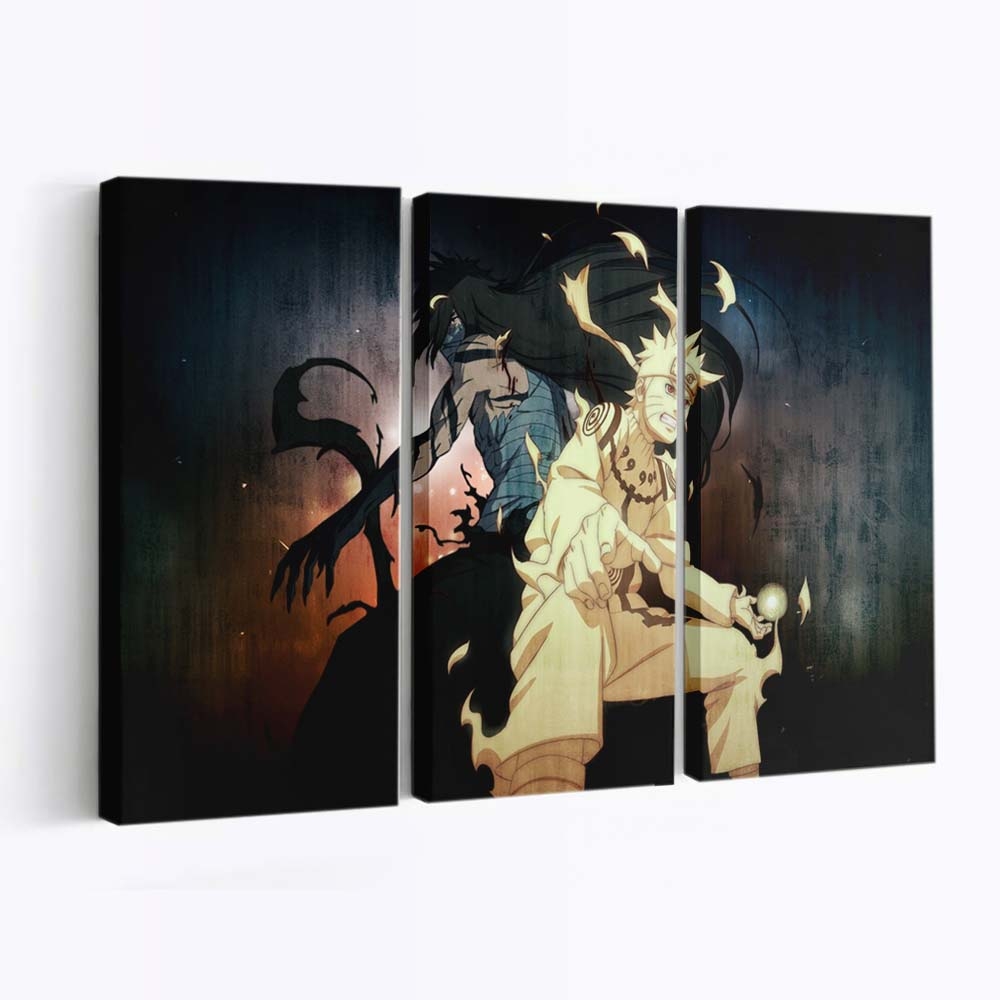 Anime Naruto Shippuuden Uzumaki Naruto Darkness Bleach Kurosaki Ichigo - Anime Wandbild - Leinwandbild animenaruto shippuudenuzumaki narutodarknessbleachkurosaki ichigo