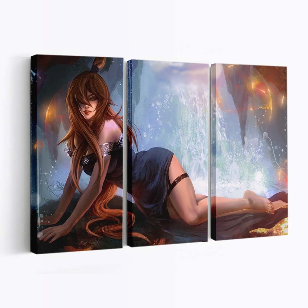 Anime Naruto Shippuuden Women Long Hair Legs Artwork - Anime Wandbild - Leinwandbild animenaruto shippuudenwomenlong hairlegsartwork