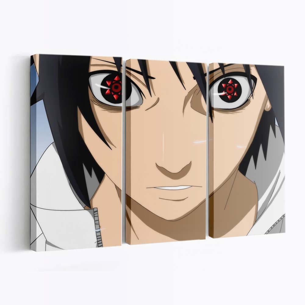 Anime Naruto Sharingan Eyes Unusual Uchiha Izuna - Anime Wandbild - Leinwandbild animenarutosharinganeyesunusualuchiha izuna