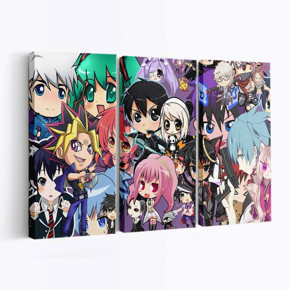 Anime Sword Art Online Hatsune Miku Okumura Rin Tokyo Ghoul No Game No Life - Anime Wandbild - Leinwandbild animesword art onlinehatsune mikuokumura rintokyo ghoulno game no life