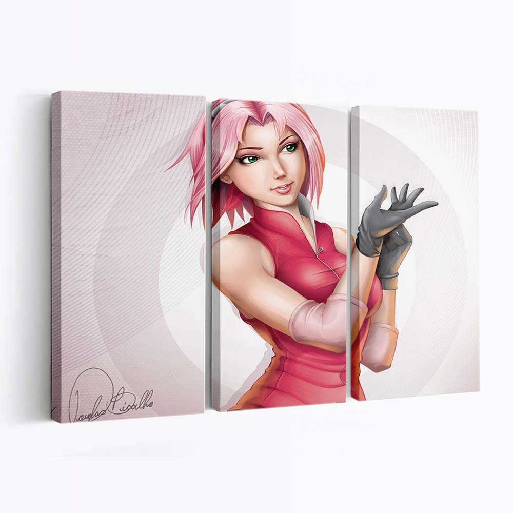 Art Douglas Bicalho Naruto Sakura Gloves Bandages Ninja - Anime Wandbild - Leinwandbild artdouglas bicalhonaruto sakuraglovesbandagesninja