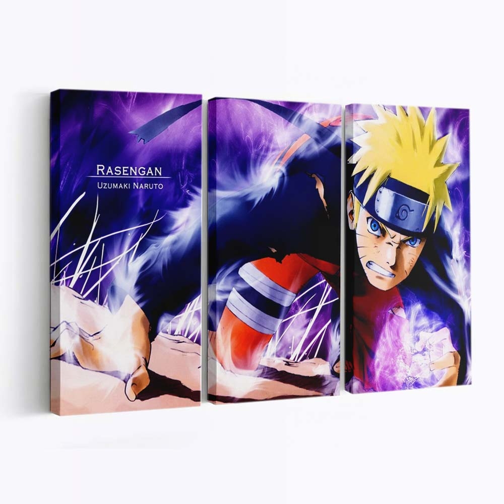 Cartoon Art Cg Artwork Gesture Happy Electric Blue - Anime Wandbild - Leinwandbild cartoonartcg artworkgesturehappyelectric blue