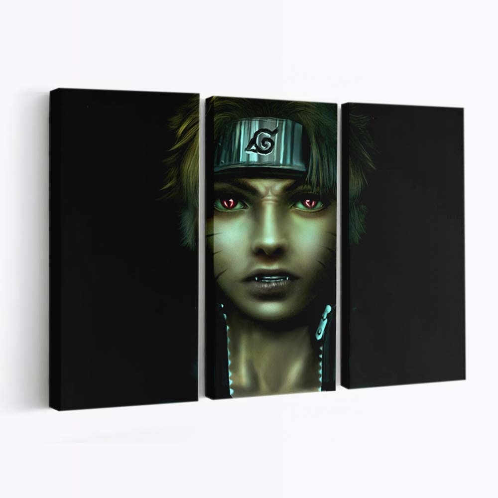 Face Uzumaki Naruto Portrait Head Eye - Anime Wandbild - Leinwandbild faceillustrationuzumaki narutoportraitheadeye