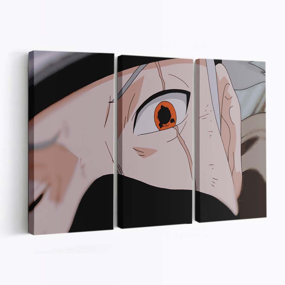 Hatake Kakashi Naruto Anime - Anime Wandbild - Leinwandbild hatake kakashinaruto anime
