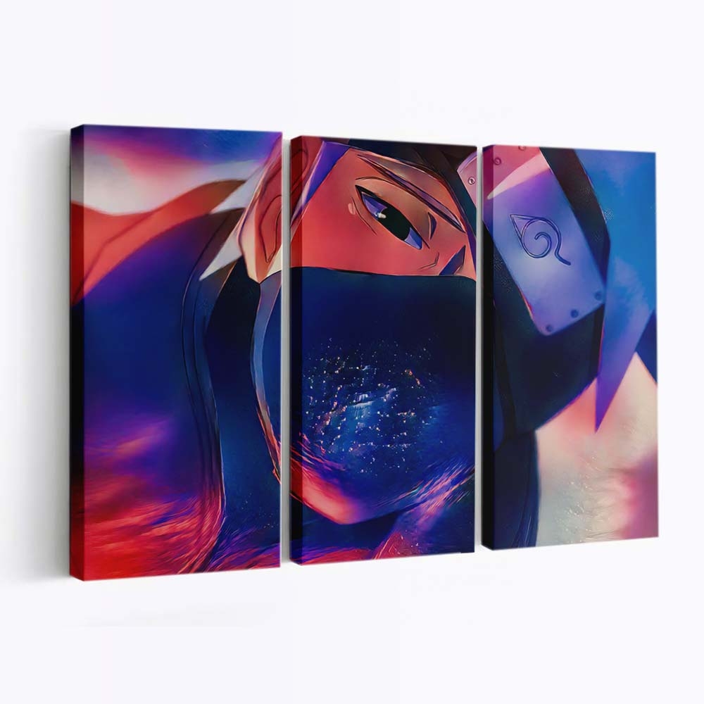 Hatake Kakashi Naruto Anime Boys Dar0Z Colorful Manga - Anime Wandbild - Leinwandbild hatake kakashinaruto animeanime boysdar0zcolorfulmanga
