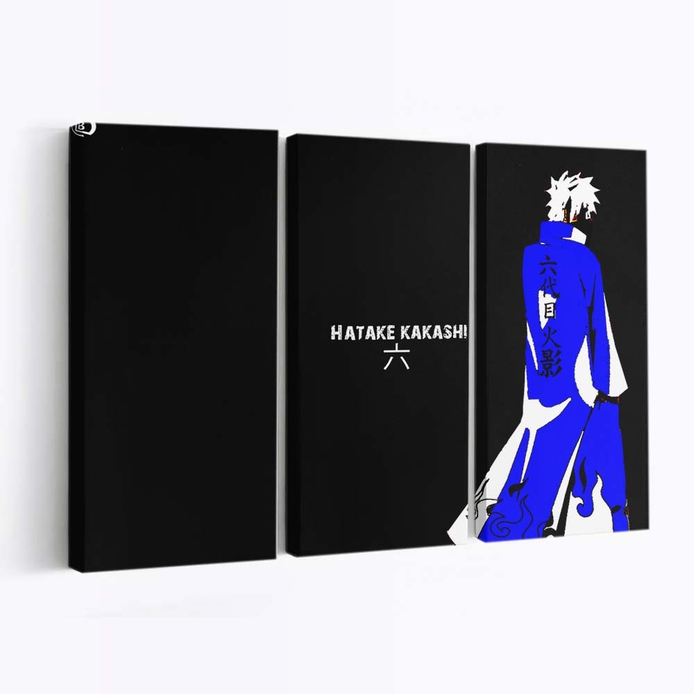 Hatake Kakashi Naruto Shippuuden Hokage Anime - Anime Wandbild - Leinwandbild hatake kakashinaruto shippuudenhokageanime