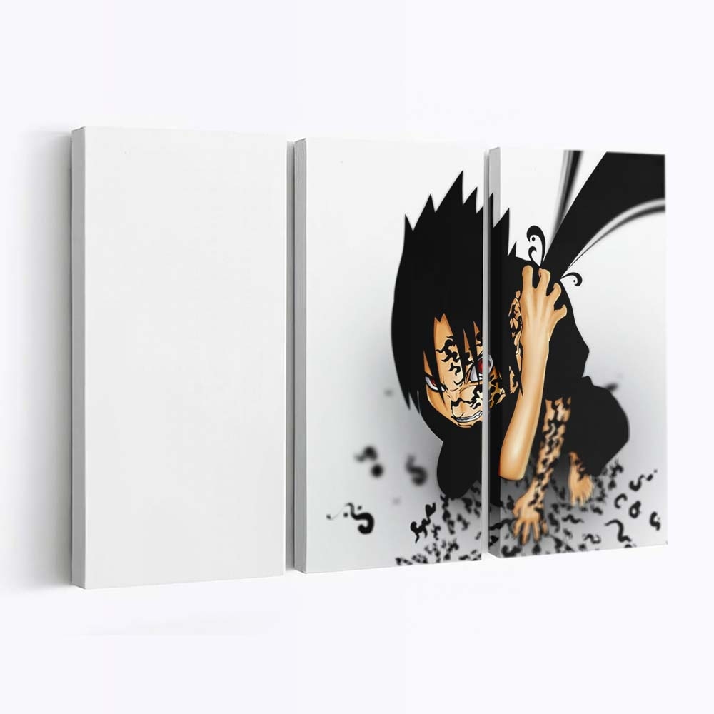 Anime Boys Cartoon Naruto Shippuuden Simple - Anime Wandbild - Leinwandbild illustrationanimeanime boyscartoonnaruto shippuudensimple background