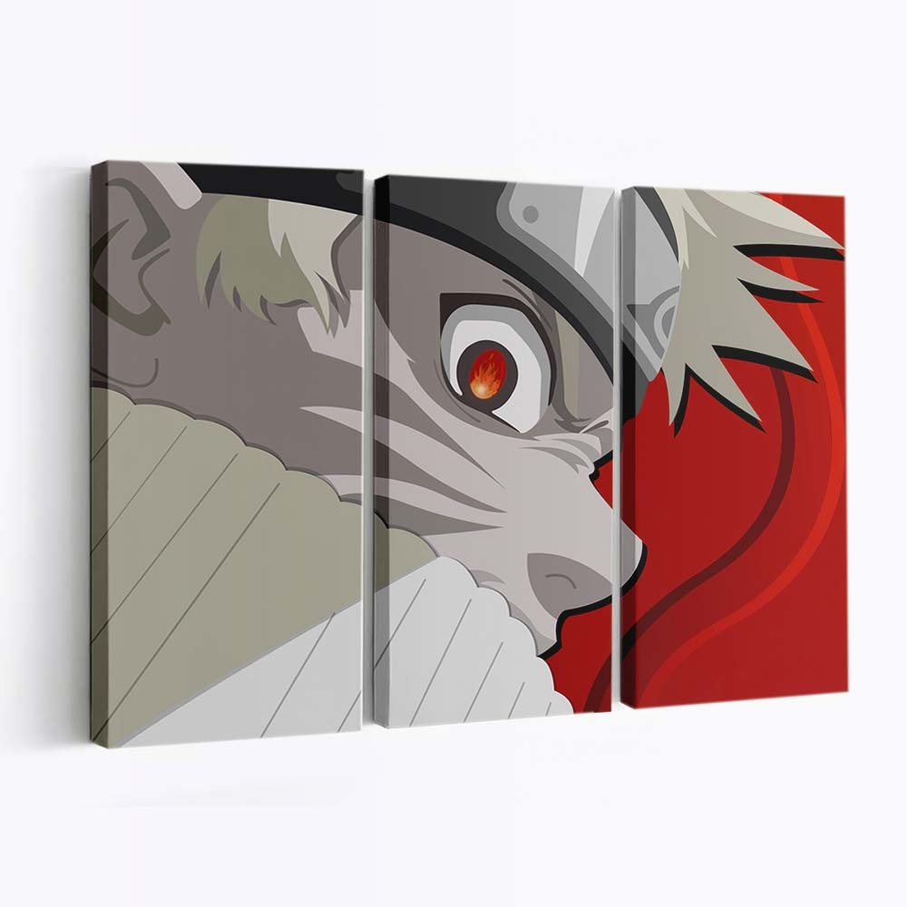 Anime Boys Selective Coloring Cartoon Naruto Shippuuden - Anime Wandbild - Leinwandbild illustrationanimeanime boysselective coloringcartoonnaruto shippuuden