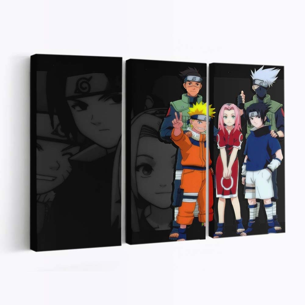 Anime Girls Anime Boys Cartoon Hatake Kakashi - Anime Wandbild - Leinwandbild illustrationanimeanime girlsanime boyscartoonhatake kakashi