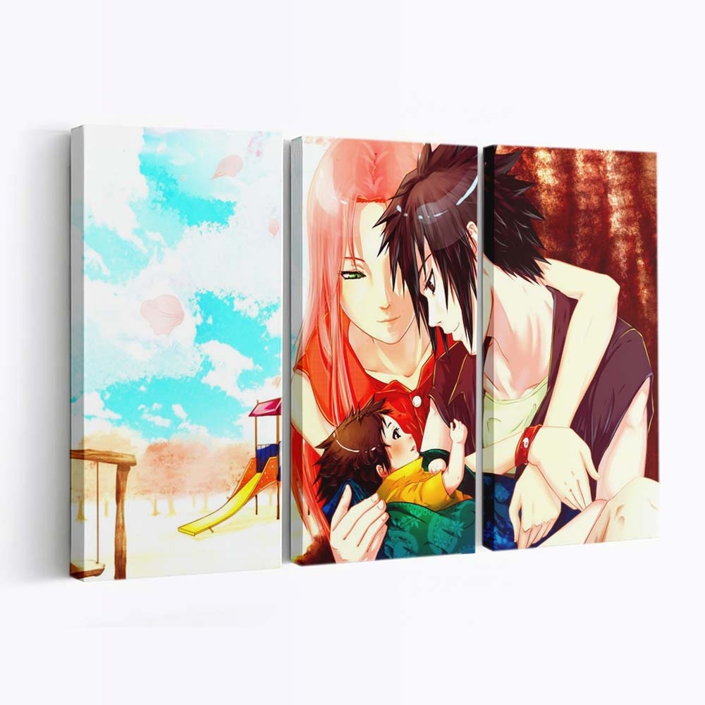 Anime Girls Anime Boys Manga Cartoon - Anime Wandbild - Leinwandbild illustrationanimeanime girlsanime boysmangacartoon