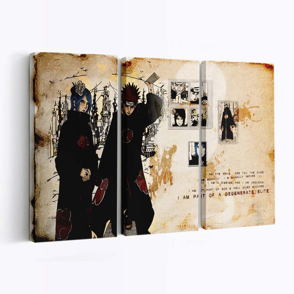 Anime Girls Anime Boys Naruto Shippuuden Quote - Anime Wandbild - Leinwandbild illustrationanimeanime girlsanime boysnaruto shippuudenquote