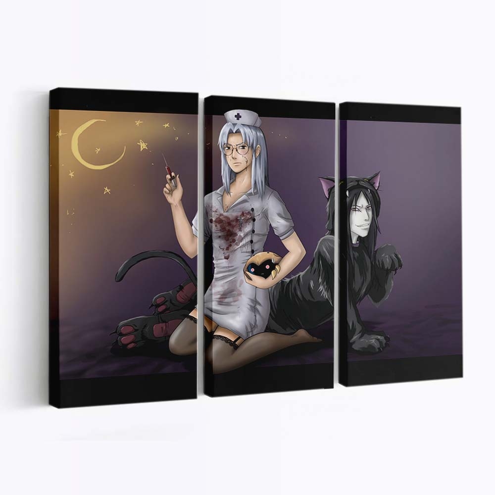 Anime Girls Manga Cartoon Naruto Shippuuden - Anime Wandbild - Leinwandbild illustrationanimeanime girlsmangacartoonnaruto shippuuden 0002