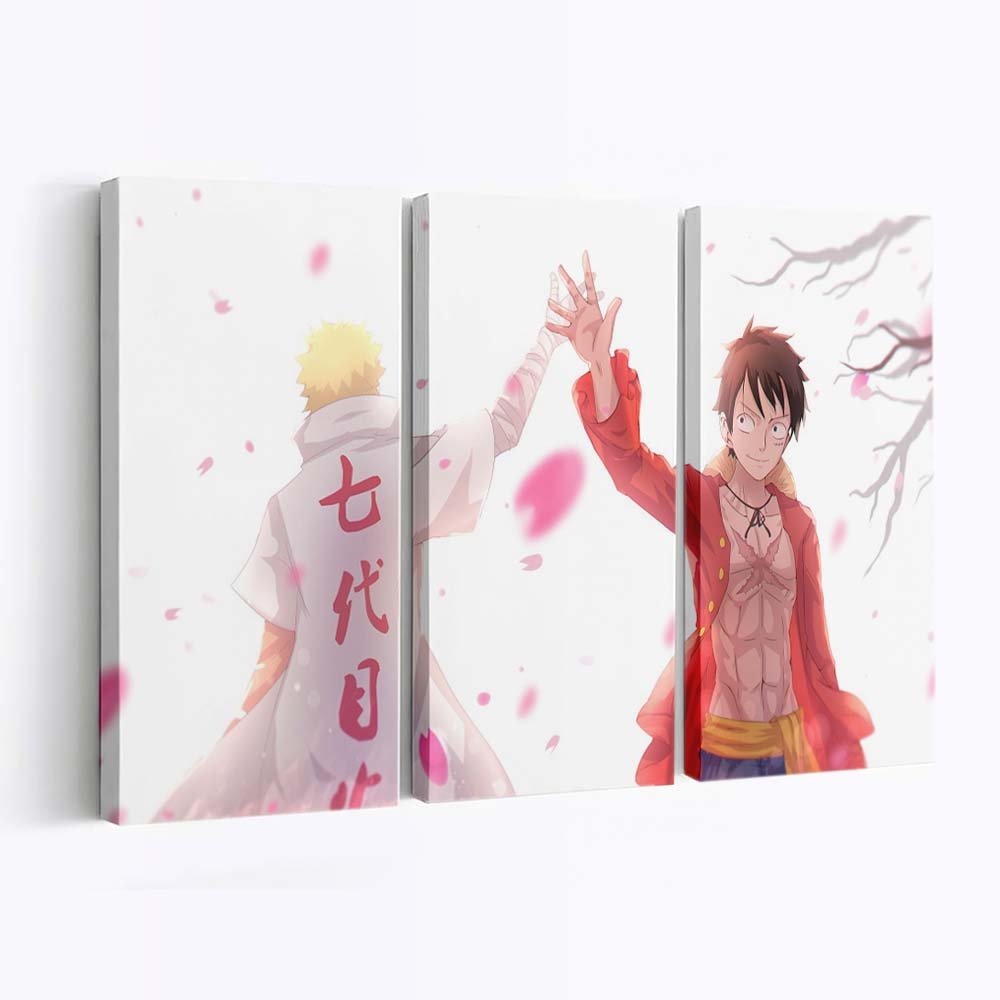 Anime Black Hair Love Red Friendship - Anime Wandbild - Leinwandbild illustrationanimeblack hairloveredfriendship