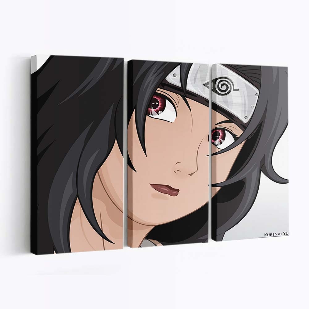 Anime Brunette Cartoon Black Hair Band - Anime Wandbild - Leinwandbild illustrationanimebrunettecartoonblack hairband