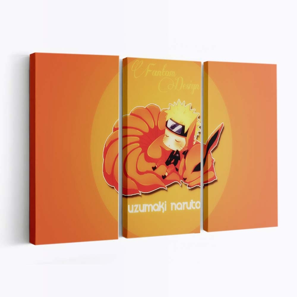 Anime Cartoon Chibi Text Logo - Anime Wandbild - Leinwandbild