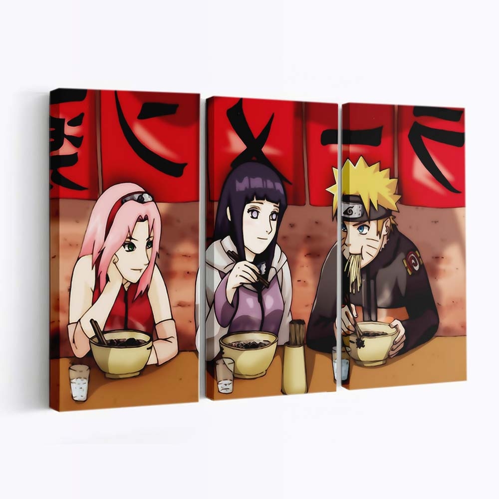 Anime Cartoon Comics Ninja Girl - Anime Wandbild - Leinwandbild illustrationanimecartooncomicsninjagirl