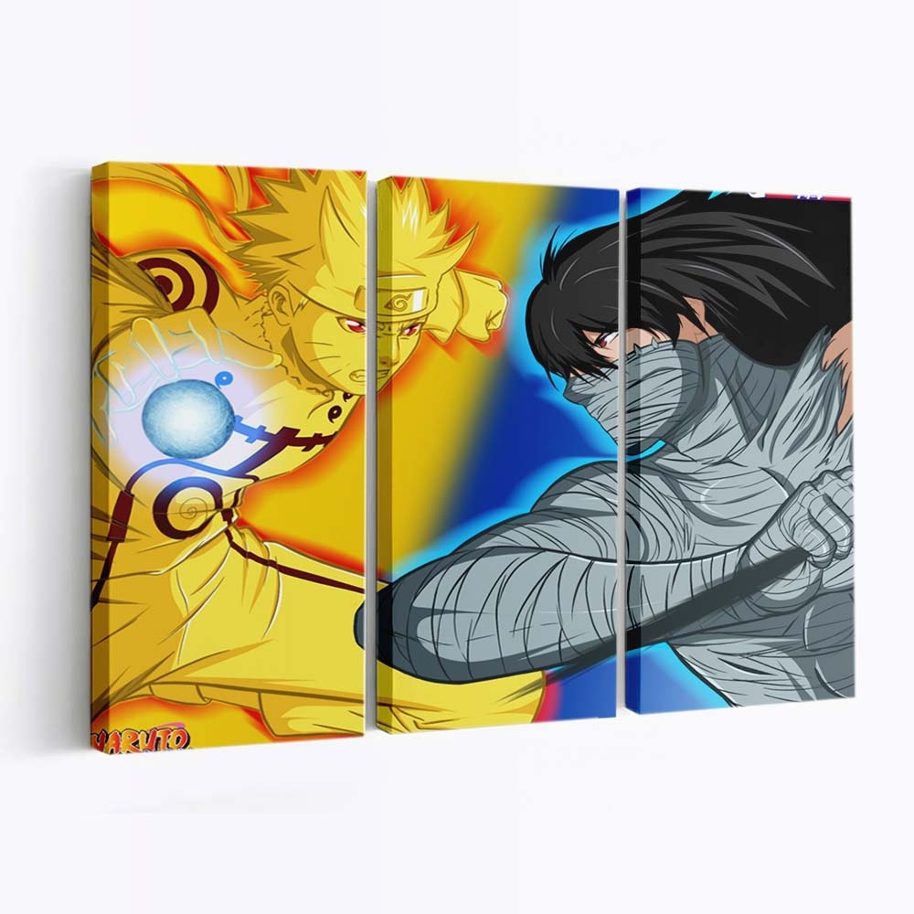 Anime Cartoon Crossover Comics Bleach - Anime Wandbild - Leinwandbild illustrationanimecartooncrossovercomicsbleach