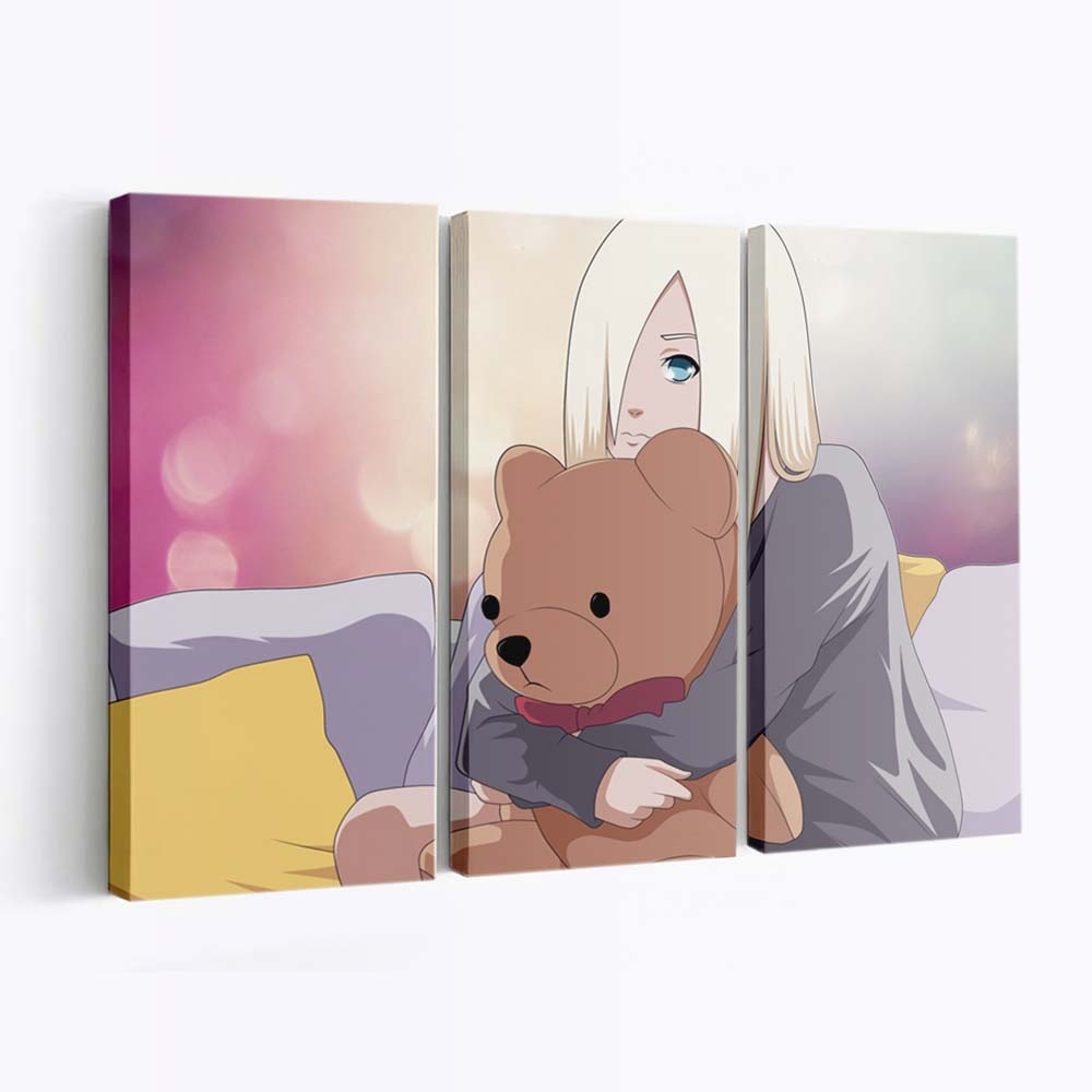 Anime Cartoon Moutoy Yamanaka Ino - Anime Wandbild - Leinwandbild illustrationanimecartoonmouthtoyyamanaka ino