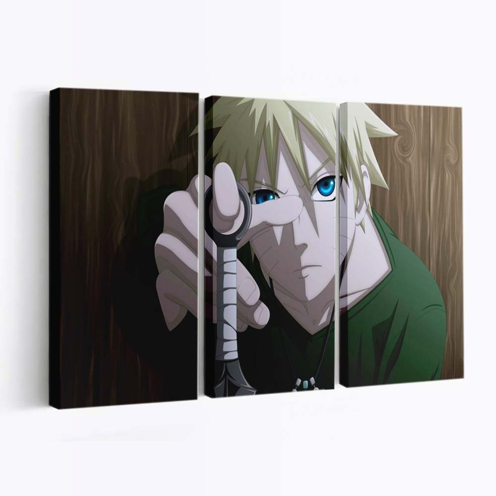 Anime Cartoon Naruto Shippuuden Blue Eyes Anime Boys - Anime Wandbild - Leinwandbild illustrationanimecartoonnaruto shippuudenblue eyesanime boys
