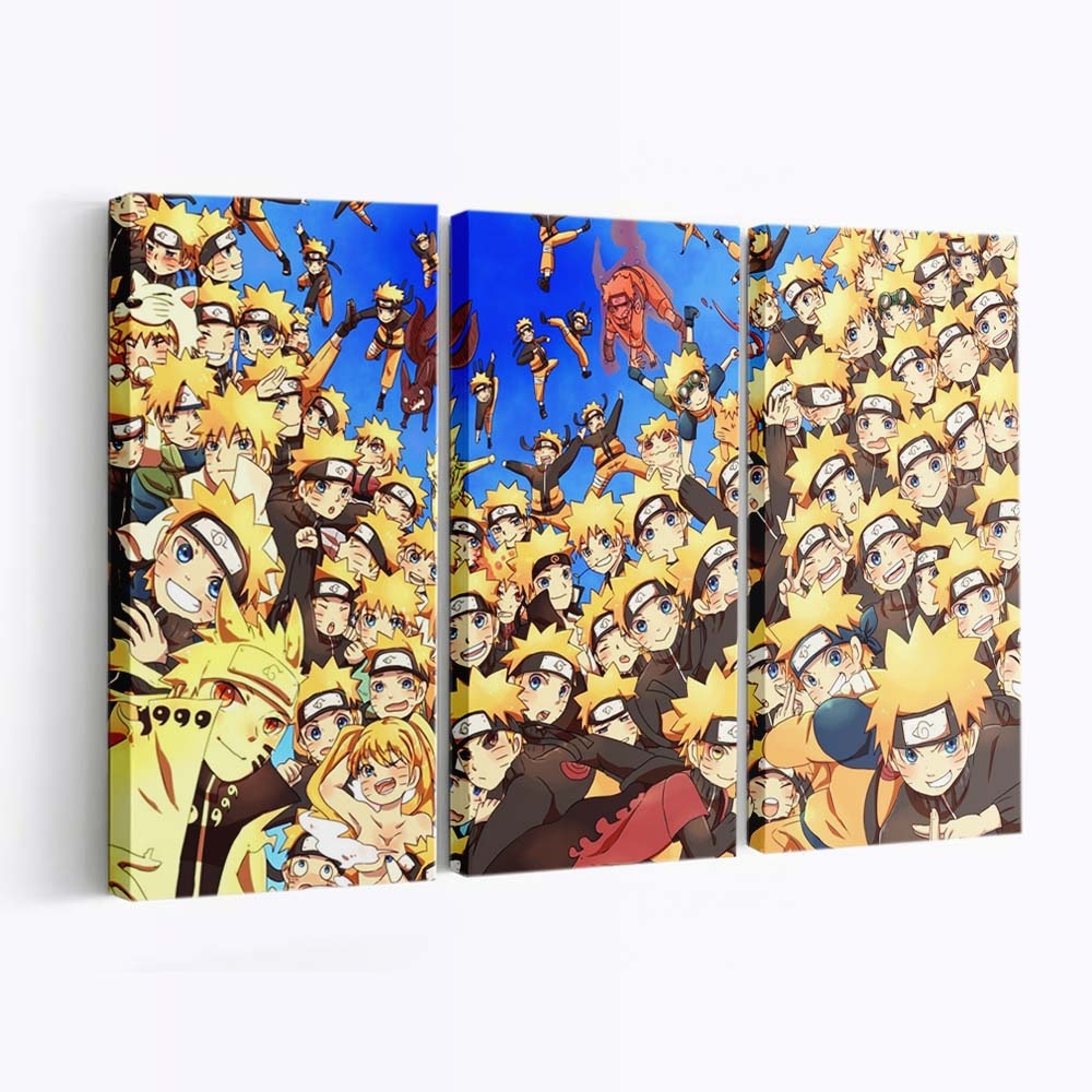Anime Cartoon Naruto Shippuuden Comics People - Anime Wandbild - Leinwandbild illustrationanimecartoonnaruto shippuudencomicspeople
