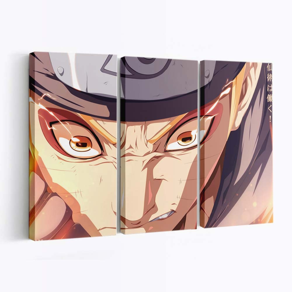 Anime Cartoon Naruto Shippuuden Uzumaki Naruto Anime Boys - Anime Wandbild - Leinwandbild illustrationanimecartoonnaruto shippuudenuzumaki narutoanime boys