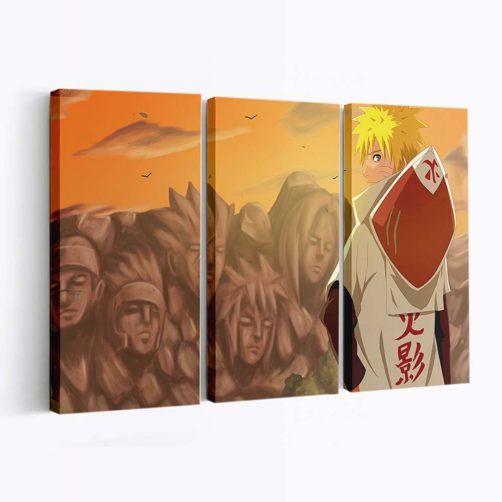 Anime Cartoon Naruto Shippuuden Uzumaki Naruto Hokage - Anime Wandbild - Leinwandbild illustrationanimecartoonnaruto shippuudenuzumaki narutohokage