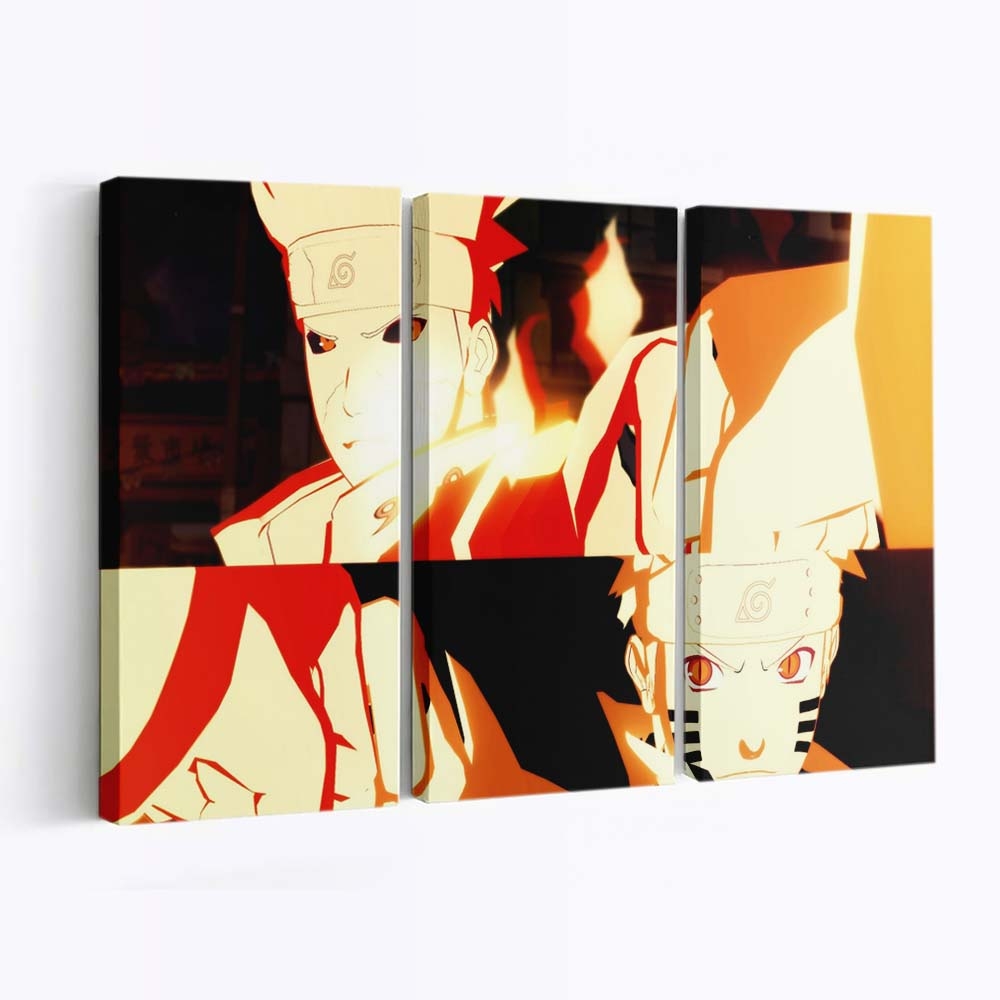 Anime Cartoon Uzumaki Naruto Naruto Shippuden Ultimate Ninja Storm Namikaze Minato - Anime Wandbild - Leinwandbild illustrationanimecartoonuzumaki narutonaruto shippuden ultimate ninja storm 4namikaze minato