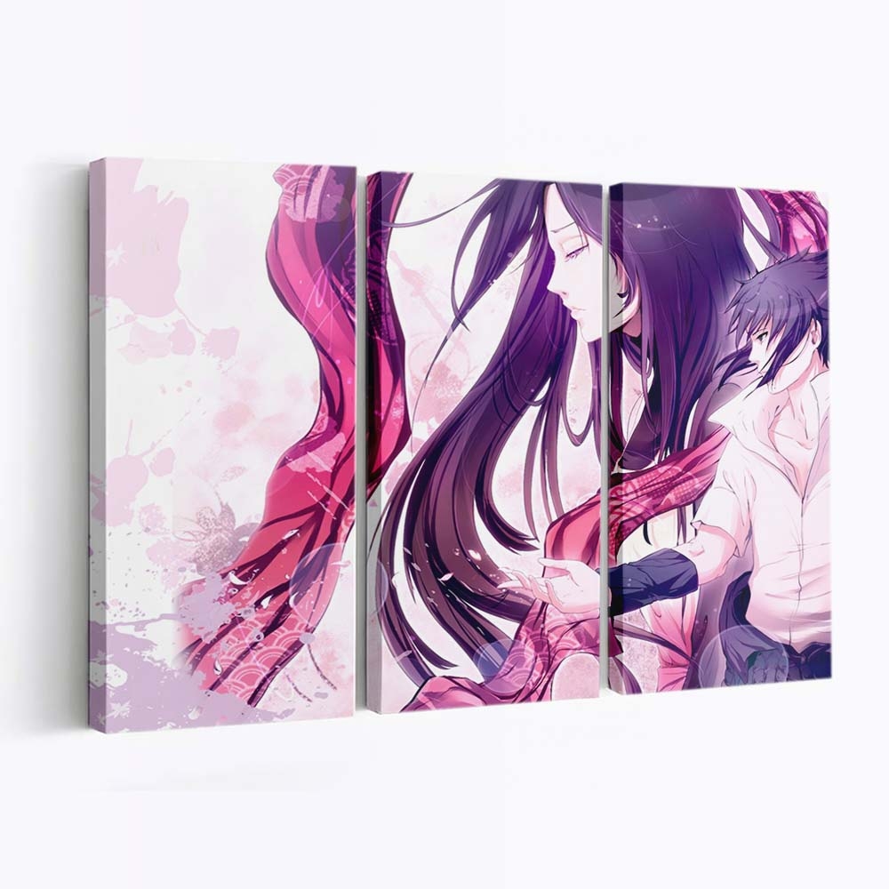 Anime Drawing Scarf Art Boy - Anime Wandbild - Leinwandbild illustrationanimedrawingscarfartboy