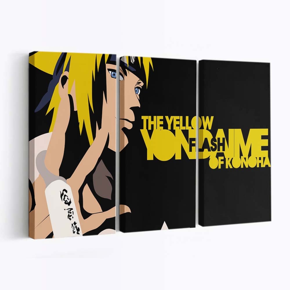 Anime Minimalism Typography Text Logo - Anime Wandbild - Leinwandbild